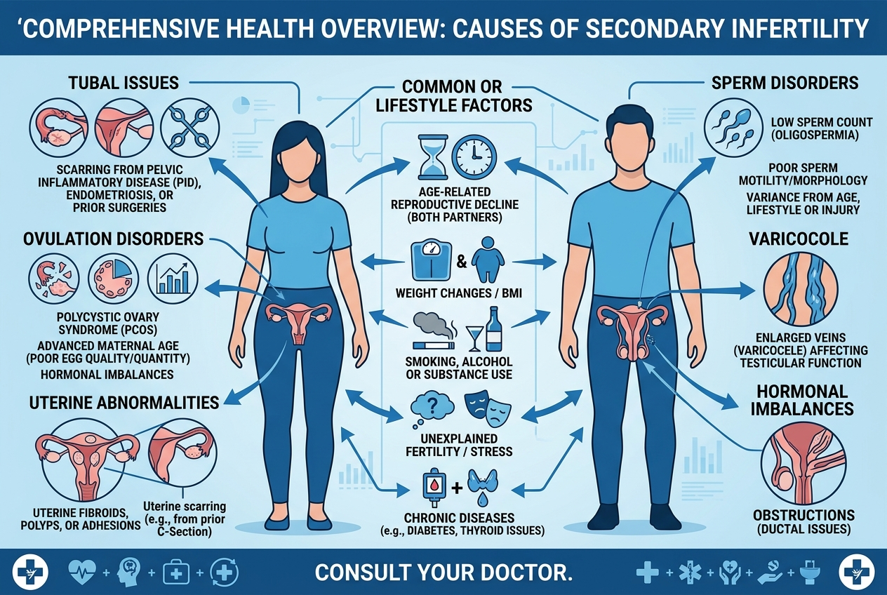 Infertilità secondaria: cause, diagnosi e terapia